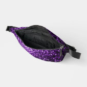 Paarse faux glitter schittert heuptasje (Open)