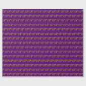 Paarse, Faux Gold 15e (vijftiende) gebeurtenis Cadeaupapier (Vlak)