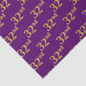 Paarse, Faux Gold 32e (32e) gebeurtenis Tissuepapier (Detail)