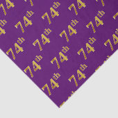 Paarse Faux Gold 74e (74e) gebeurtenis Tissuepapier (Detail)