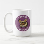 Paarse Fawn I Speak Frenchie Koffiemok (Links)