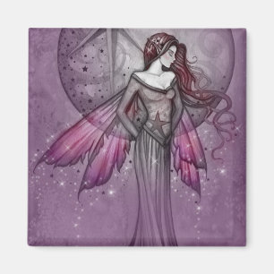 Paarse Fee Magnet door Molly Harrison Magneet