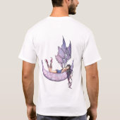 Paarse fee op de maan T-shirt (Achterkant)