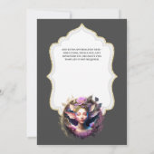 Paarse fee Pixie Princess betoverd sprookje Kaart (Achterkant)