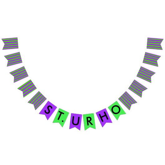 Paarse feestdag in St. Urho Vlaggetjes (Alle)