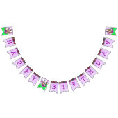 Paarse feestmeisjes Banner (Alle)