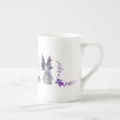 Paarse feiale traacup porselein kop (Rechts)