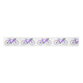 Paarse fiets op wit lint (Voorkant)