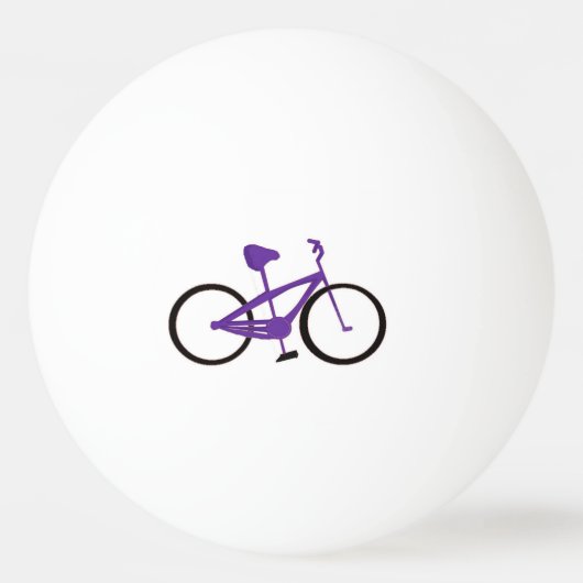 Paarse fiets pingpongballen (Voorkant)