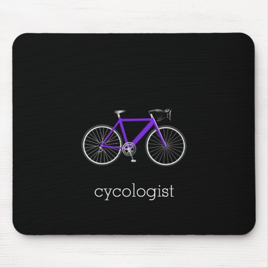 paarse fietscycoloog muismat (Voorkant)