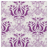 Paarse filigree damask stof (Close Up)