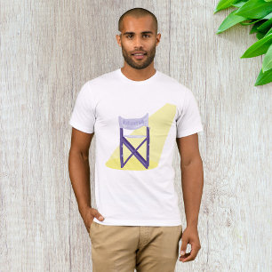 Paarse Filmregisseursstoel met Spotlight T-shirt