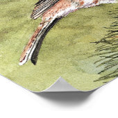 Paarse Finch Poster (Hoek)