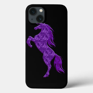 Paarse Fire Unicorn iPhone 6 Hoesje