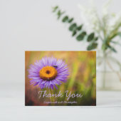 Paarse Fleabane Bloem & Bug Gepersonaliseerde Post (Staand voorkant)