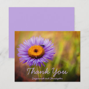Paarse Fleabane Bloem & Bug Gepersonaliseerde Post