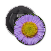 Paarse Fleabane Daisy Floral Button Flesopener (Voorkant)
