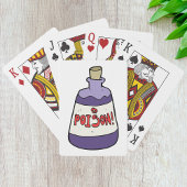 Paarse fles vergif pokerkaarten