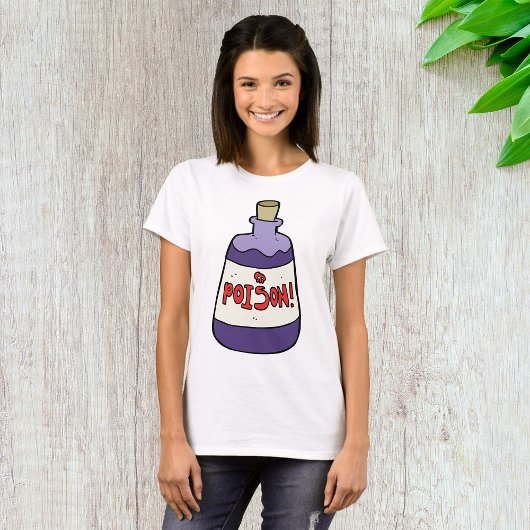 Paarse fles vergif t-shirt
