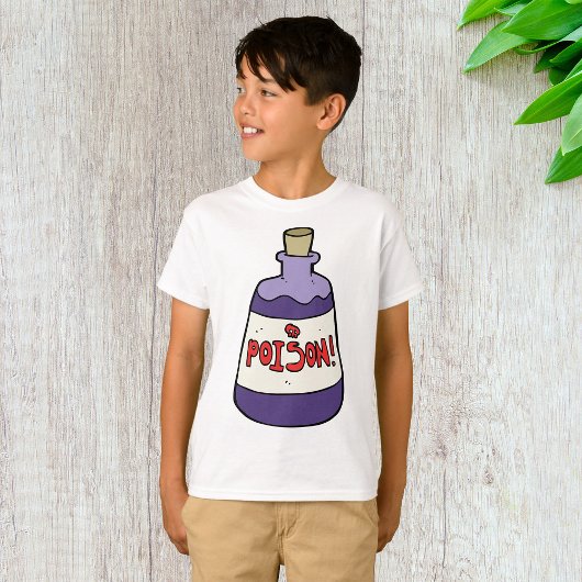 Paarse fles vergif t-shirt