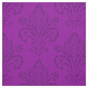 Paarse Fleur de Lis New Orleans Mardi Gras Stof