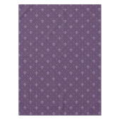 Paarse Fleur de Lis Pattern Tafelkleed (Voorkant)