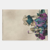 Paarse Floral Alice in Wonderland met Duchess Inpakpapier Vel (Voorkant)