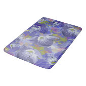 Paarse Floral Badmat (Gekanteld)