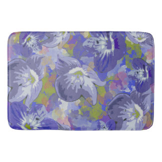 Paarse Floral Badmat
