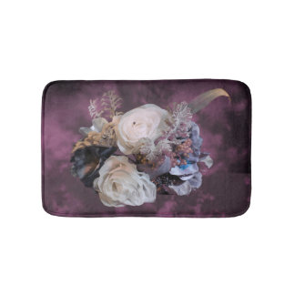 Paarse Floral Bath Mat