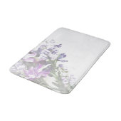 Paarse Floral Bath Mat (Gekanteld)