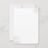 Paarse Floral Bloom Manuscript Geometric sparen de Save The Date (Achterkant)