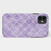 Paarse Floral Case-Mate iPhone Case (Achterkant (horizontaal))