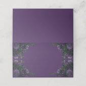 Paarse Floral Elegant Wedding Gothic (Buitenkant ongevouwen)