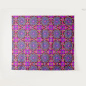 Paarse Floral Fantasy | Boho Beauty Wandkleed (Voorkant (horizontaal))