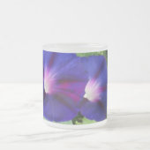 Paarse Floral Frosted Glass Mok (Center)