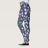 Paarse Floral Garden Patterned | LEGGINGS (Links)