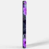 Paarse Floral iPhone 14 Pro Max Hoesje (Achterkant / Rechts)