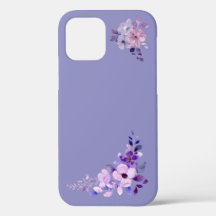 Paarse Floral iPhone Case