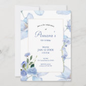 Paarse Floral Kaart (Voorkant)