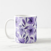 Paarse Floral Koffiemok (Links)