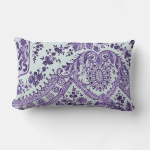 Paarse Floral Lace Kussen
