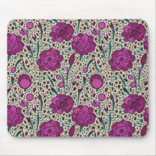 Paarse Floral Muismat