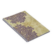 Paarse Floral Notitieboek (Rechterzijde)