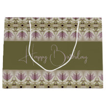 Paarse Floral Patterned