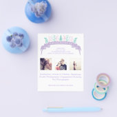 Paarse Floral Photography Flyer (Enkel)