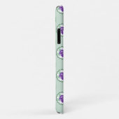 Paarse Floral Simple Pattern Calico Modern Case-Mate iPhone Case (Achterkant/rechts)