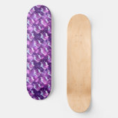 Paarse Floral Skateboard (Voorkant)