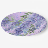 Paarse Floral Waterverf Bord (Gekanteld)