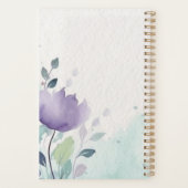  Paarse Floral Wedding Gift Planner (Achterkant)
